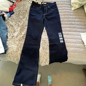 Levi’s skinny boot jeans. High rise